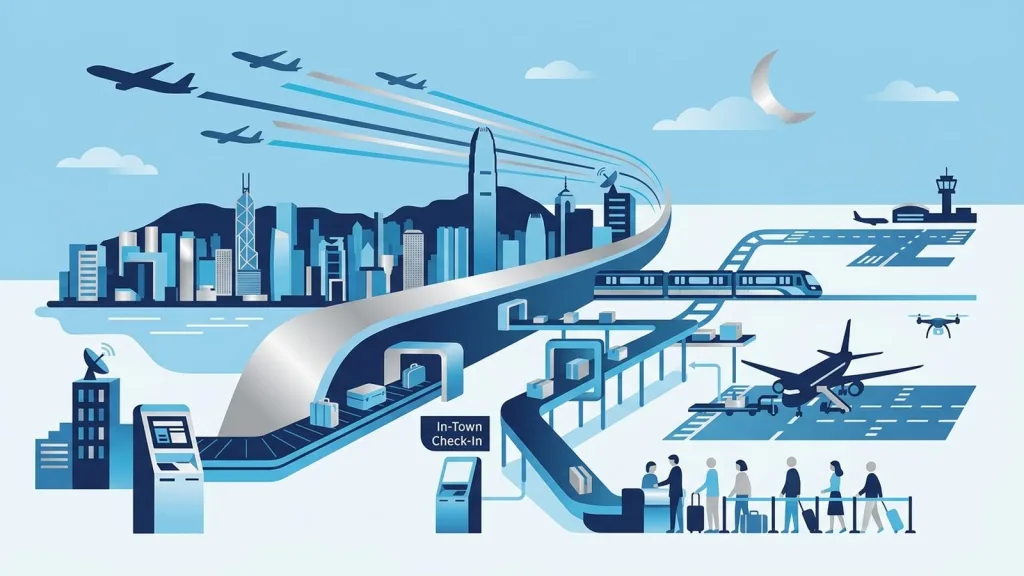 長榮航空進駐香港站市區預辦登機 啟用時間與自助託運服務全解析