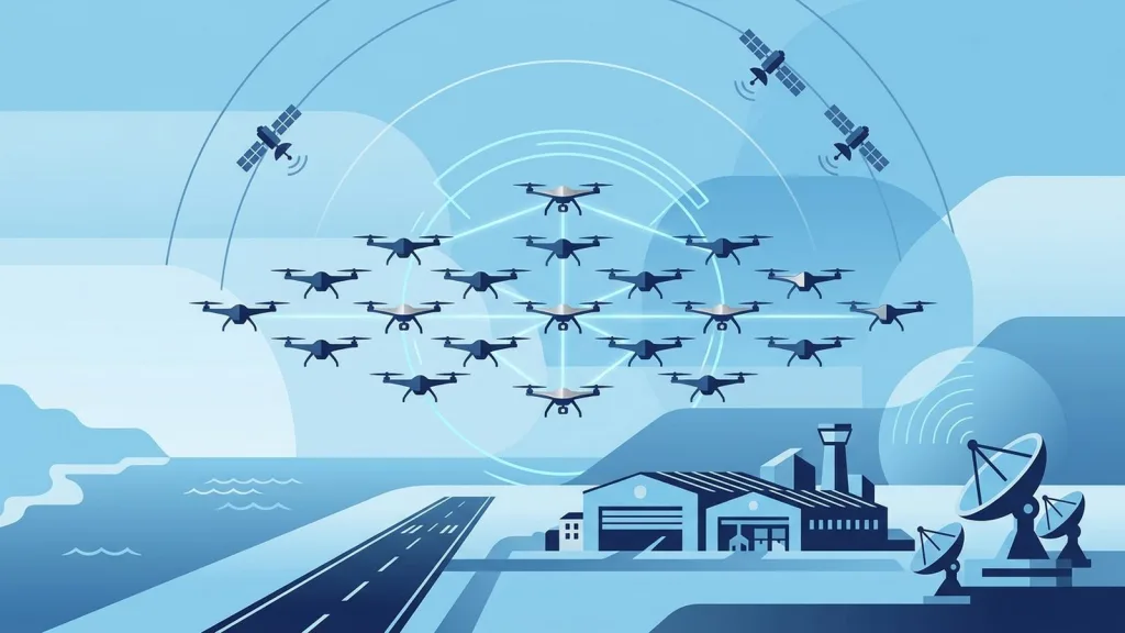 應對灰色地帶襲擾 海委會推無人機多機協同群飛系統